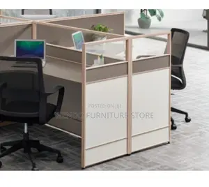 Office Workstation; Four Users MDF Office Space Workstations