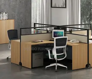 Office Workstation; Four Users MDF Office Space Workstations
