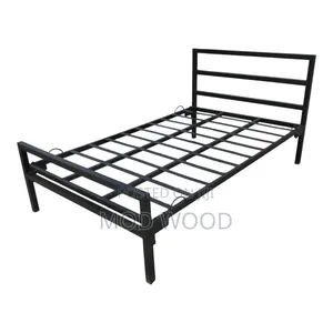 Modern Minimalist Black Metal Bed Frame