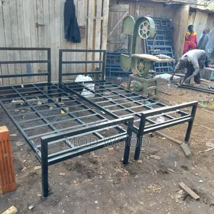 Modern Minimalist Black Metal Bed Frame