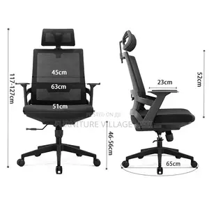 Office Chair:High- Back Executive Office Seat