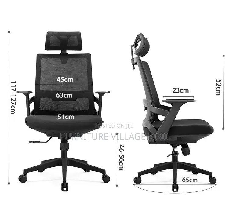 Office Chair:High- Back Executive Office Seat