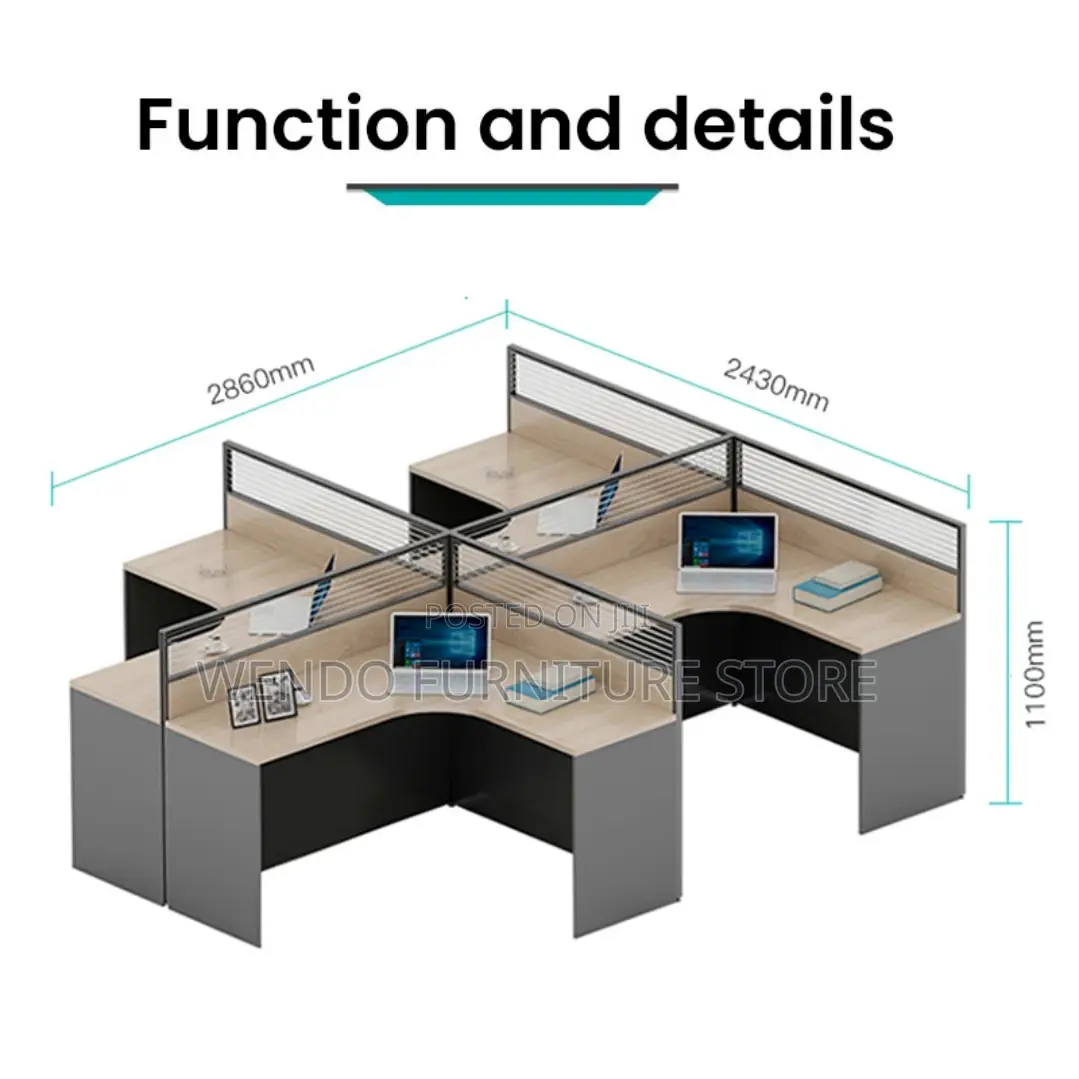Office Workstation; Two Users Way Circular Office Workstation