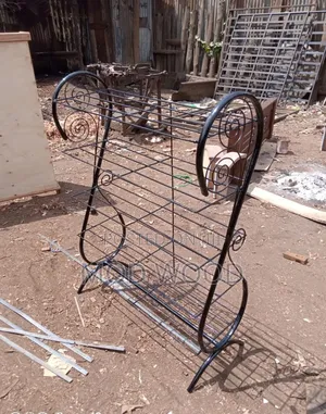 Handcrafted Spiral Metal Shoe Rack Organizer
