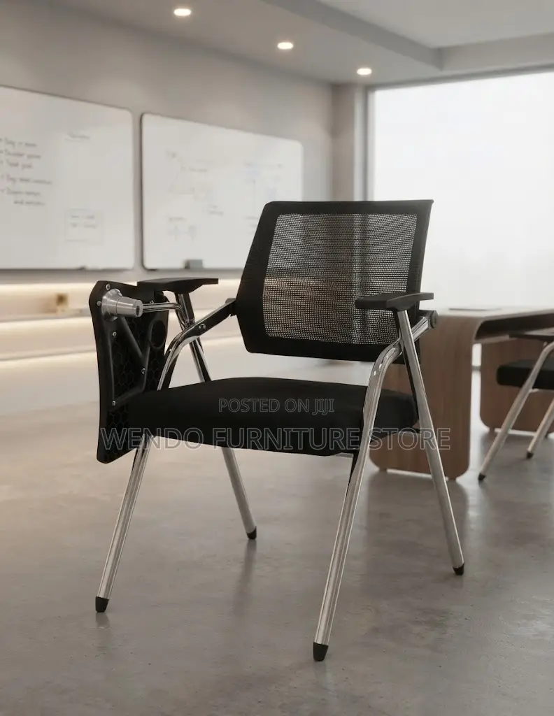 Office Chairs; Black Foldable Schools Office Meeting Chair