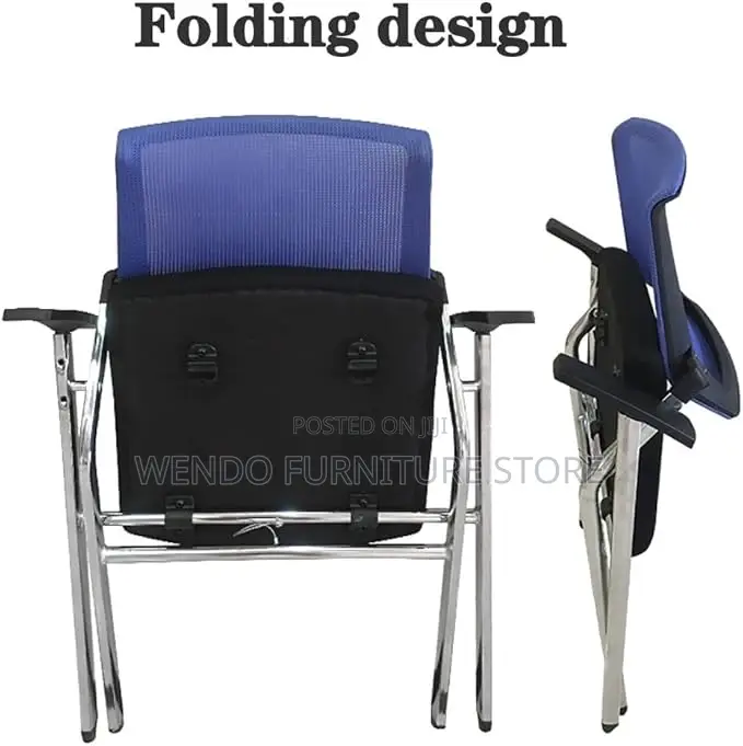 Office Chairs; Black Foldable Schools Office Meeting Chair