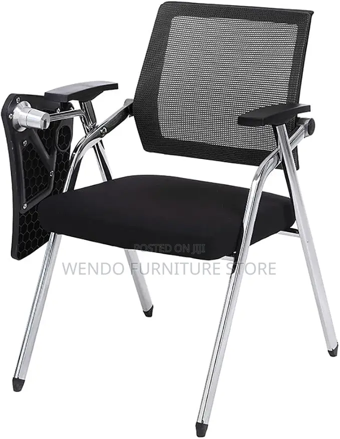 Office Chairs; Black Foldable Schools Office Meeting Chair