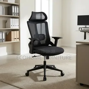 Office Chair – Ergonomic Mesh Chair With Headrest