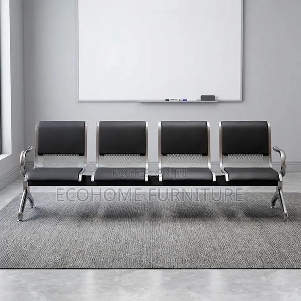 Waiting Bench – 4 Seater Metal Reception Visitor Seating