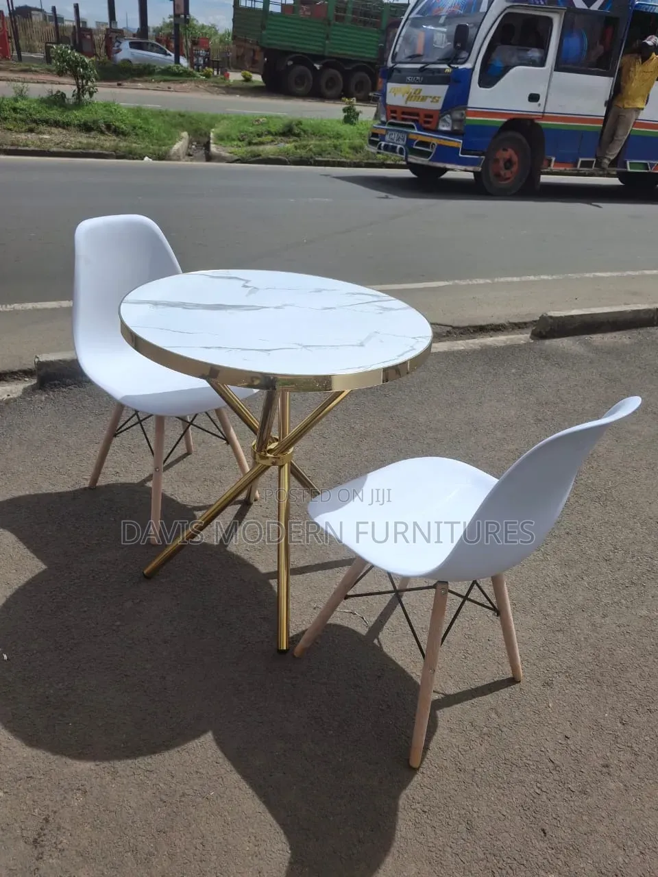 Marble -Top Table With Chairs