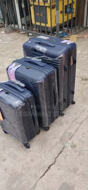 3 Piece 28 Inch Rubber Suitcase Set – Durable Strong