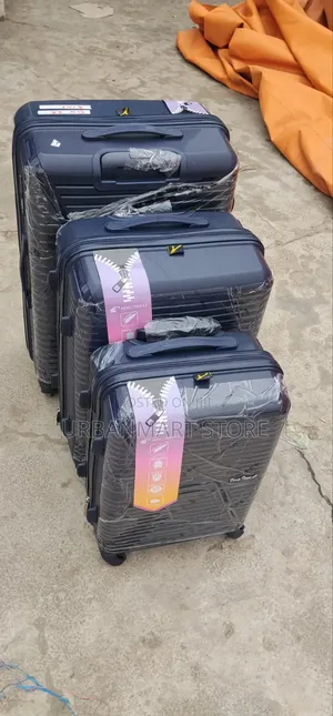 3 Piece 28 Inch Rubber Suitcase Set – Durable Strong