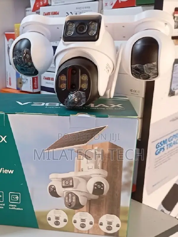 4G 4-Lens SIM Card Solar Security Camera