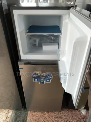 Silver Mika 138 Litres Double Door Refrigerator