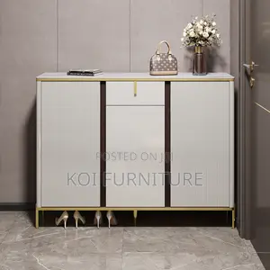 3 Door Marble Top Cabinet