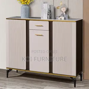 3 Door Marble Top Cabinet