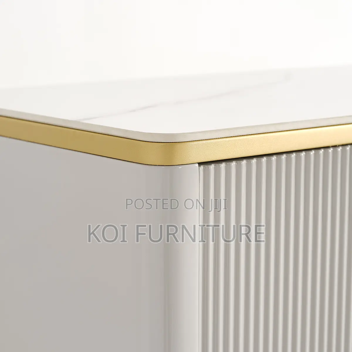 3 Door Marble Top Cabinet