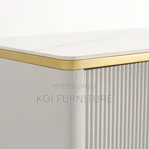 3 Door Marble Top Cabinet