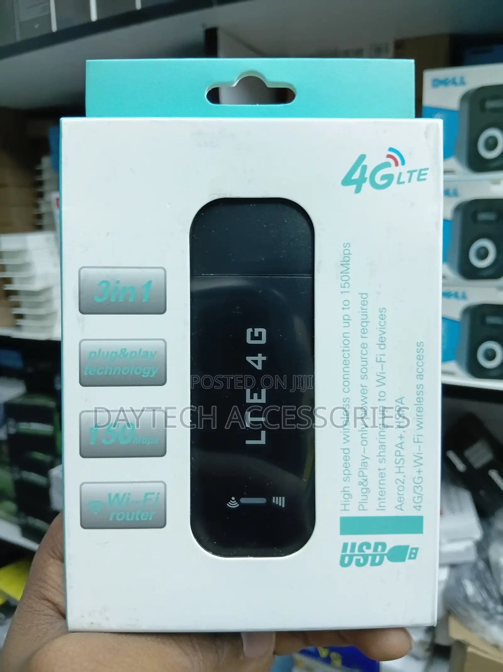 4G LTE USB WiFi Router Modem Dongle.
