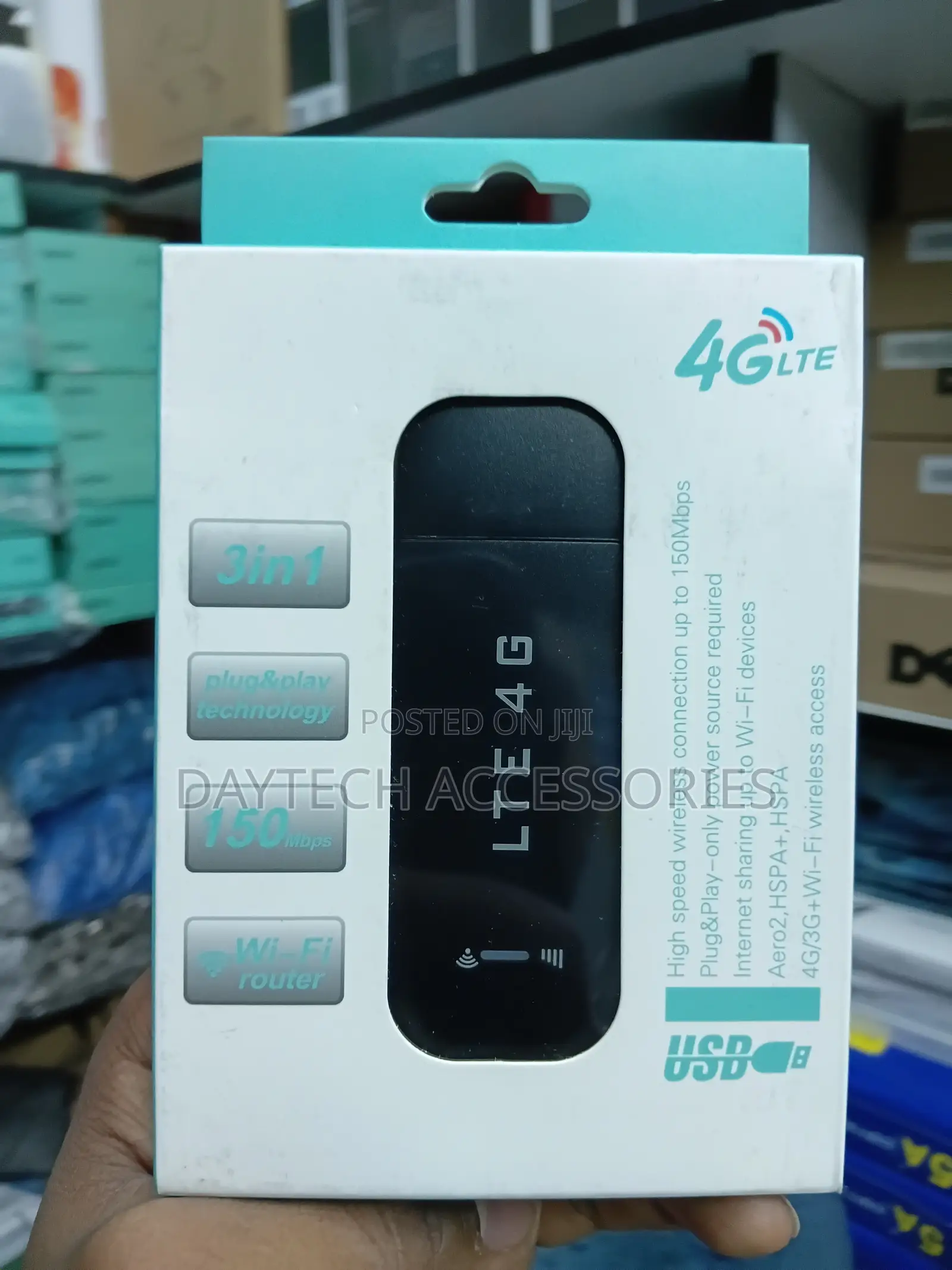 4G LTE USB WiFi Router Modem Dongle.