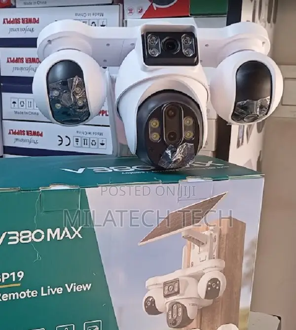 4G 4-Lens Outdoor CCTV Camera With Solar Panel4G 4-Lens Solar