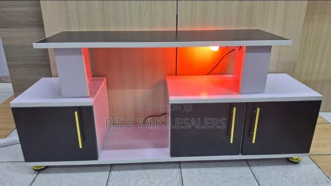 Istanbul 2 Modern TV Stand With LED Lights at 