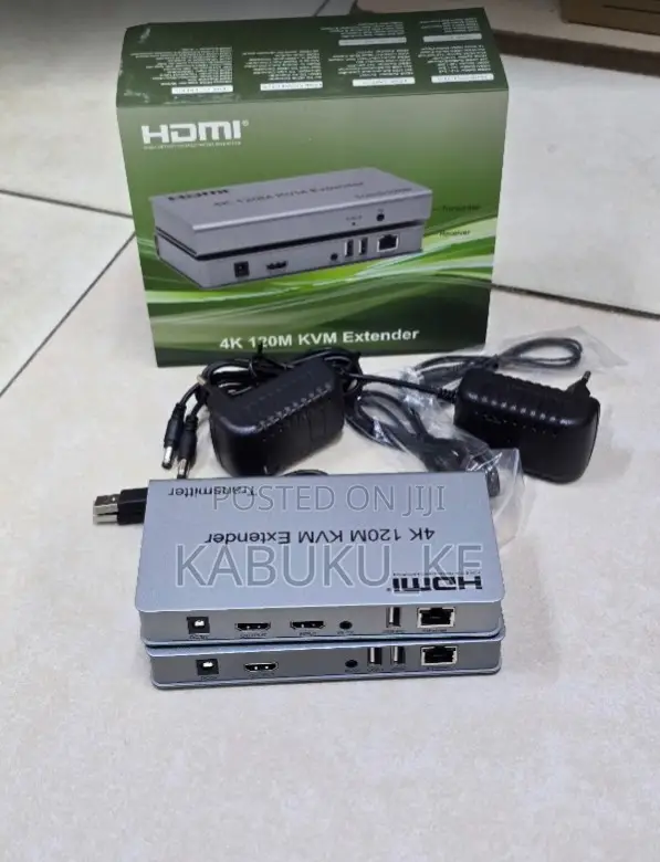 KVM HDMI Extender Over Cat5e/6 Cable 120M USB HDMI Extender