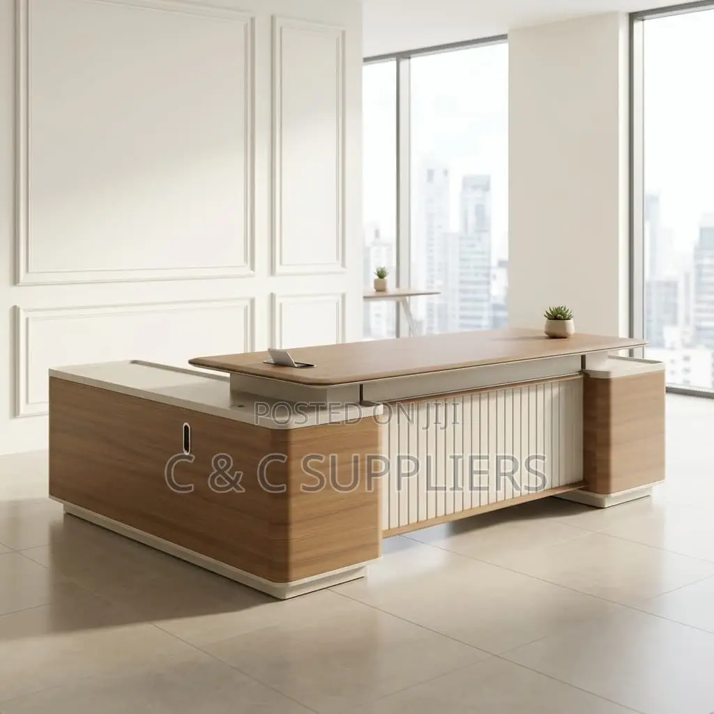 Executive L-Shaped CEO Imported Table-2.4m