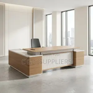 Executive L-Shaped CEO Imported Table-2.4m