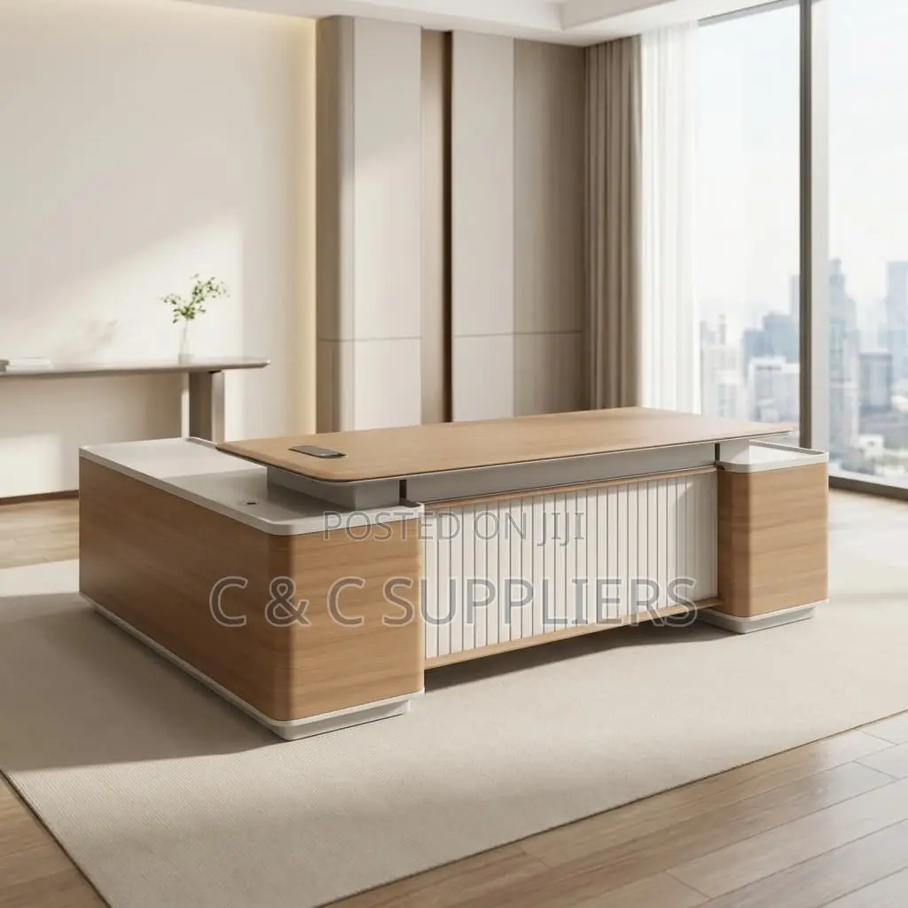 Executive L-Shaped CEO Imported Table-2.4m