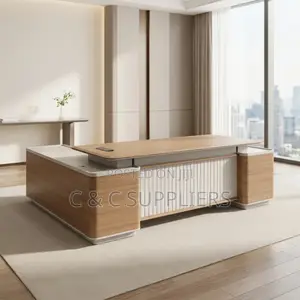 Executive L-Shaped CEO Imported Table-2.4m