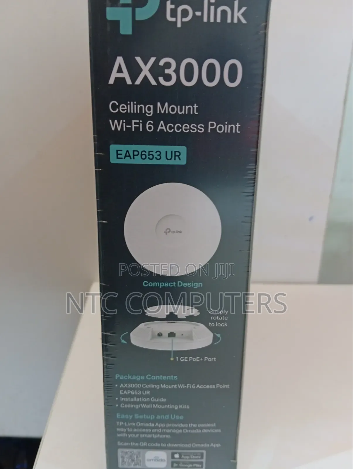 TPLink AX3000 CeilingMount WiFi 6 UltraRange AccessPoint -TL-EAP653 UR