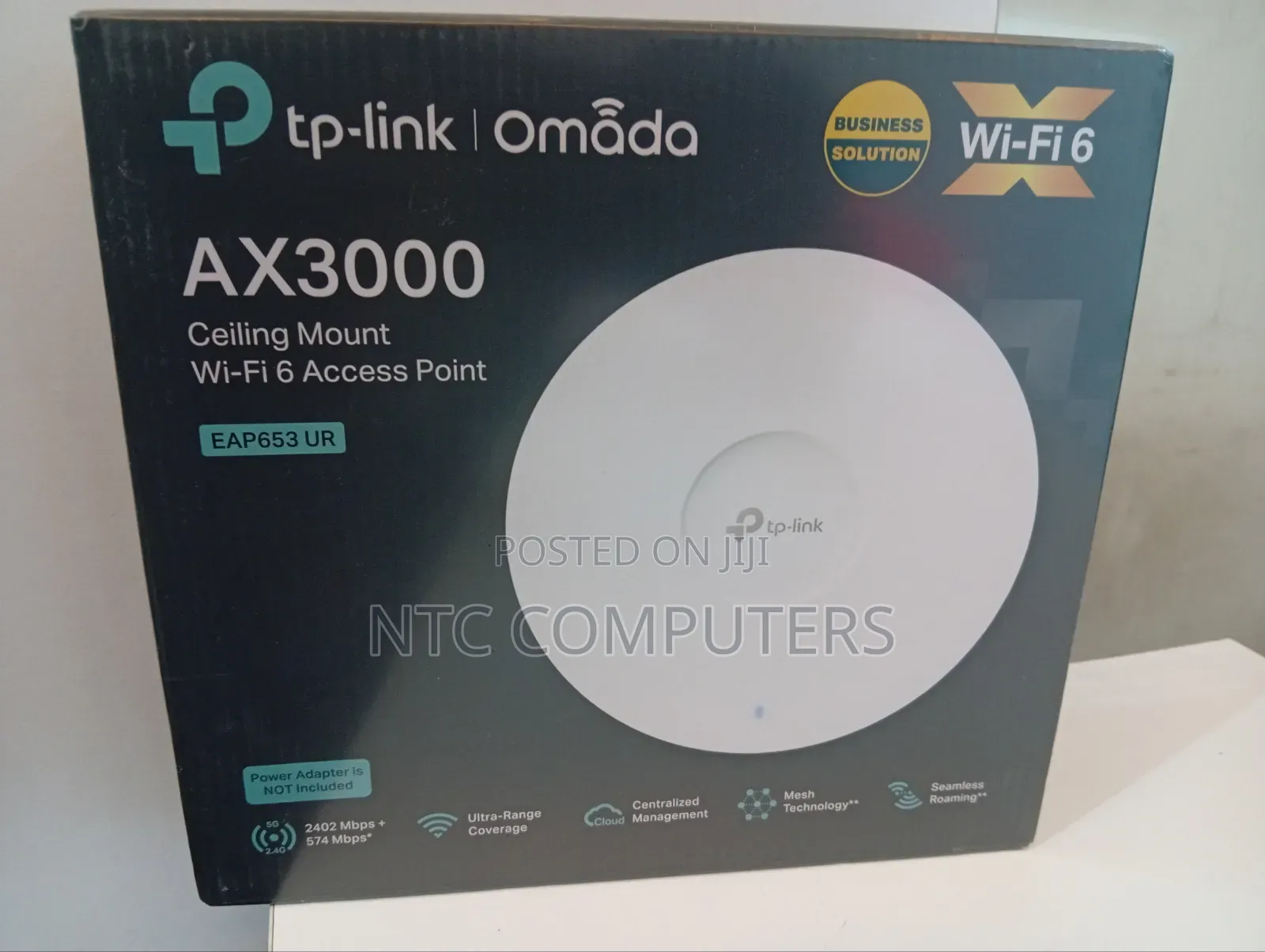 TPLink AX3000 CeilingMount WiFi 6 UltraRange AccessPoint -TL-EAP653 UR