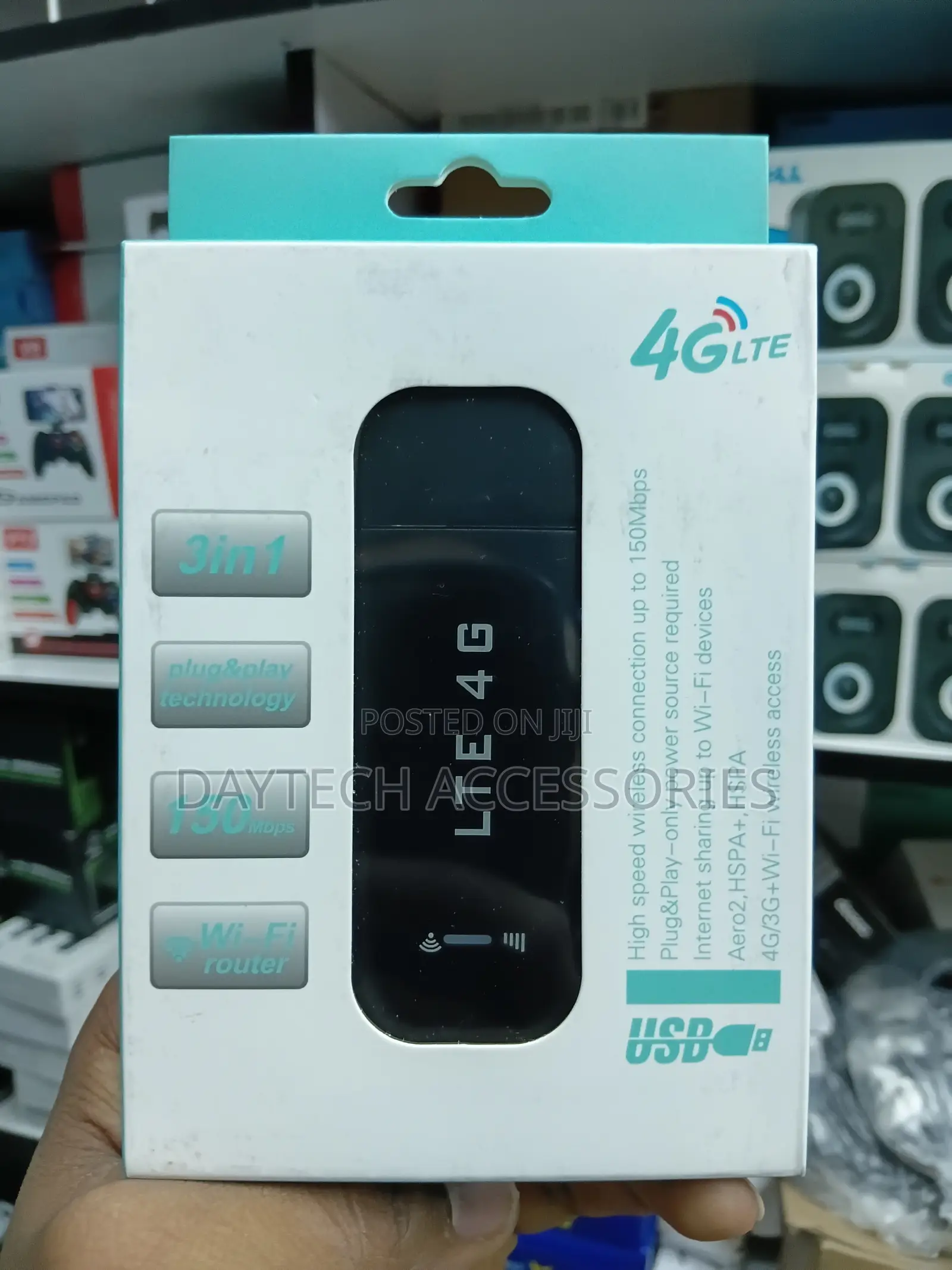 4G High-Speed Portable Modem With Wifi Hotspot.