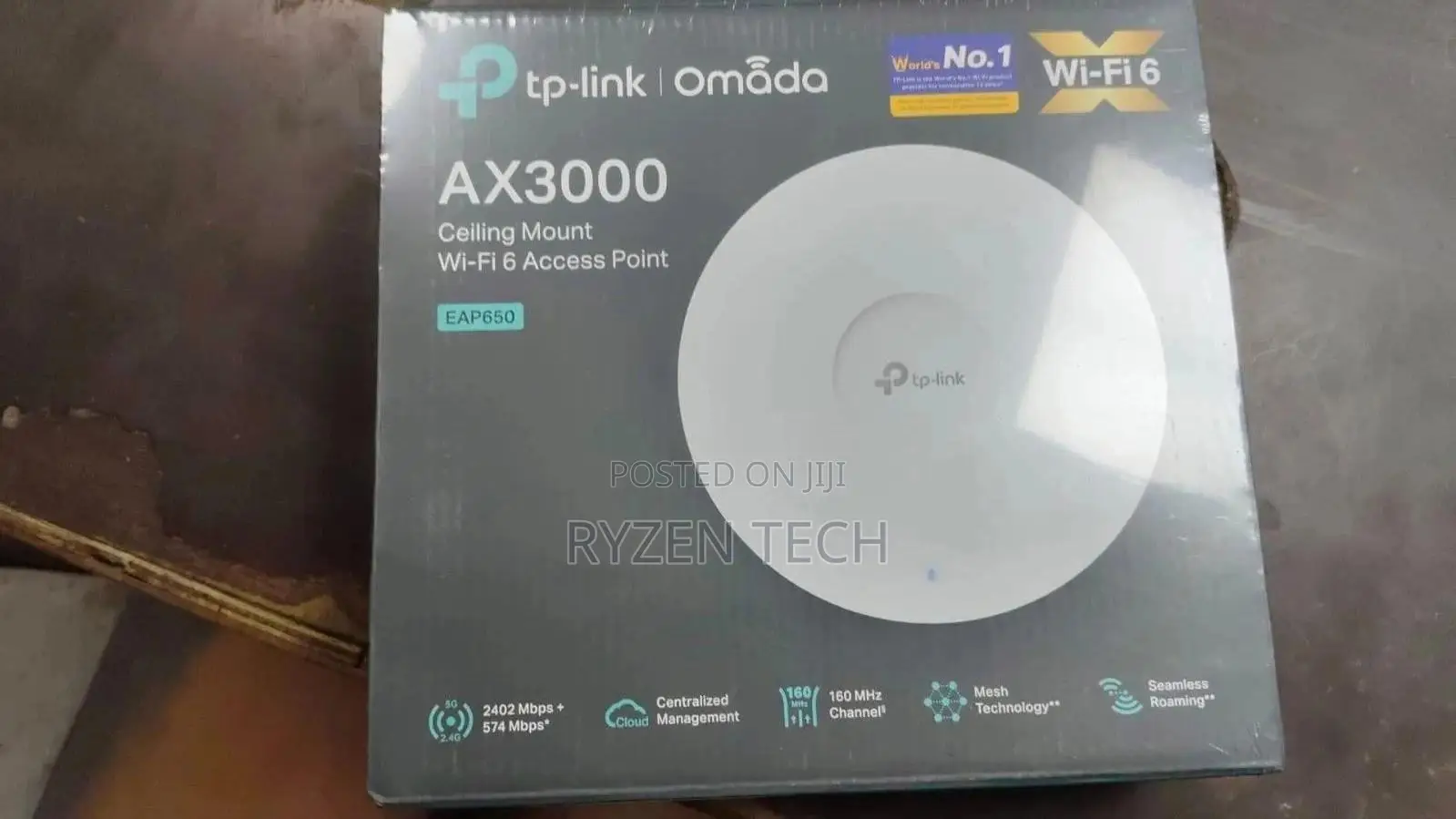 TP-Link AX3000 Ceiling Mount Wi-Fi 6 Access Point - TL-EAP650