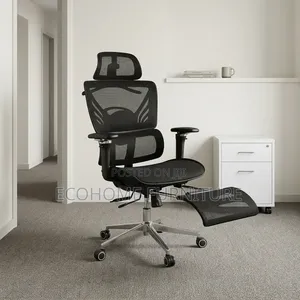Executive Office Chair – High Back Mesh Chair With Headrest