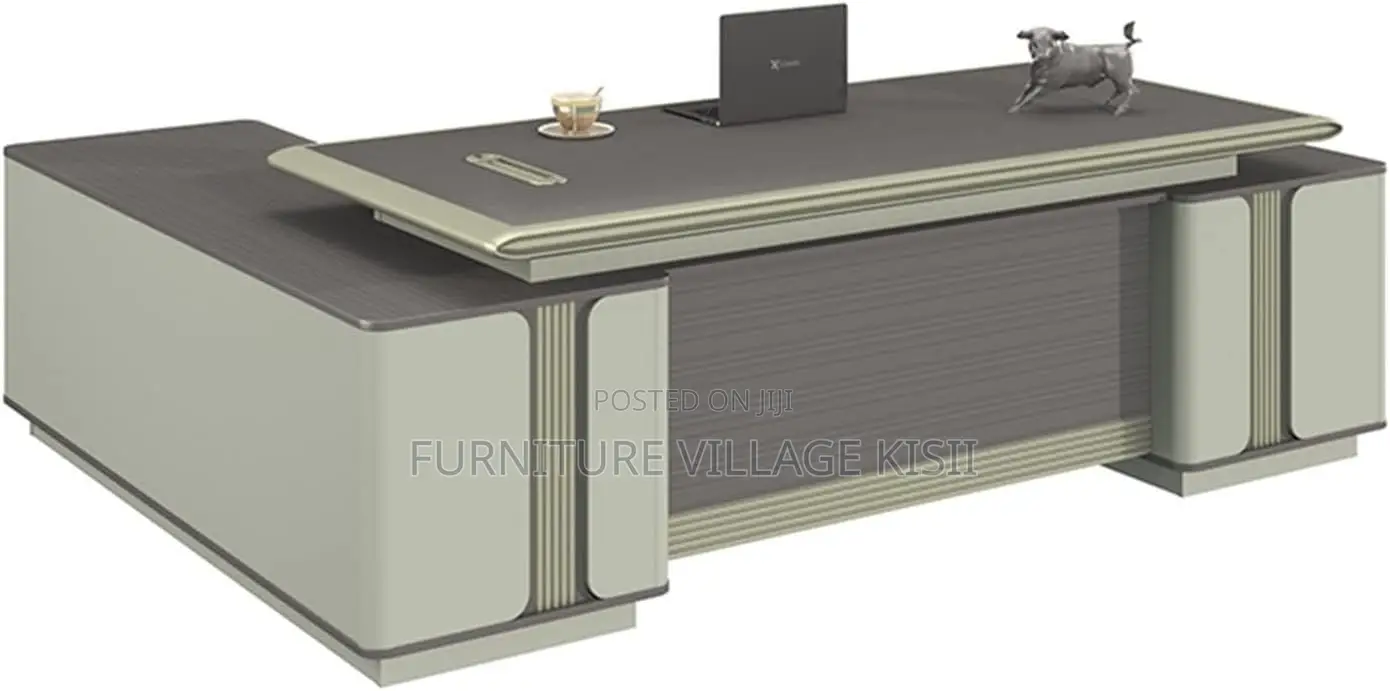 Office Desk: 2400mm L-Shaped Executive Desk