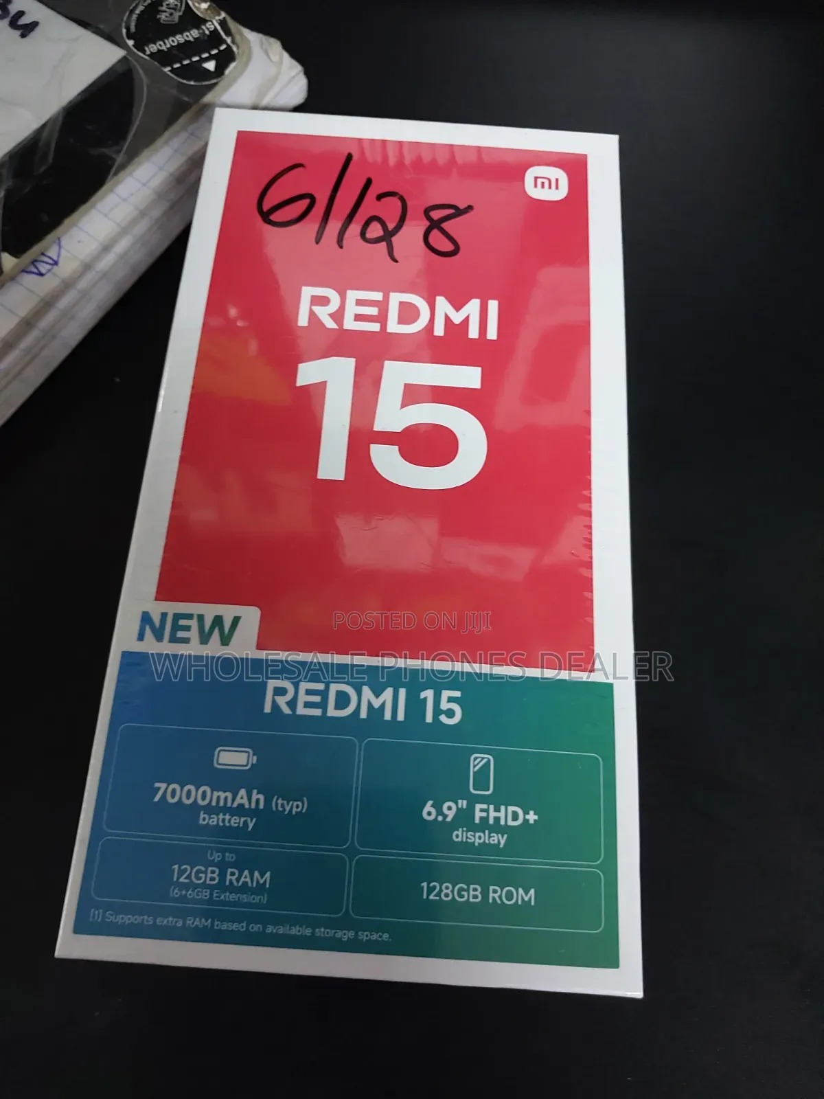 New Xiaomi Redmi 15 128 GB Black