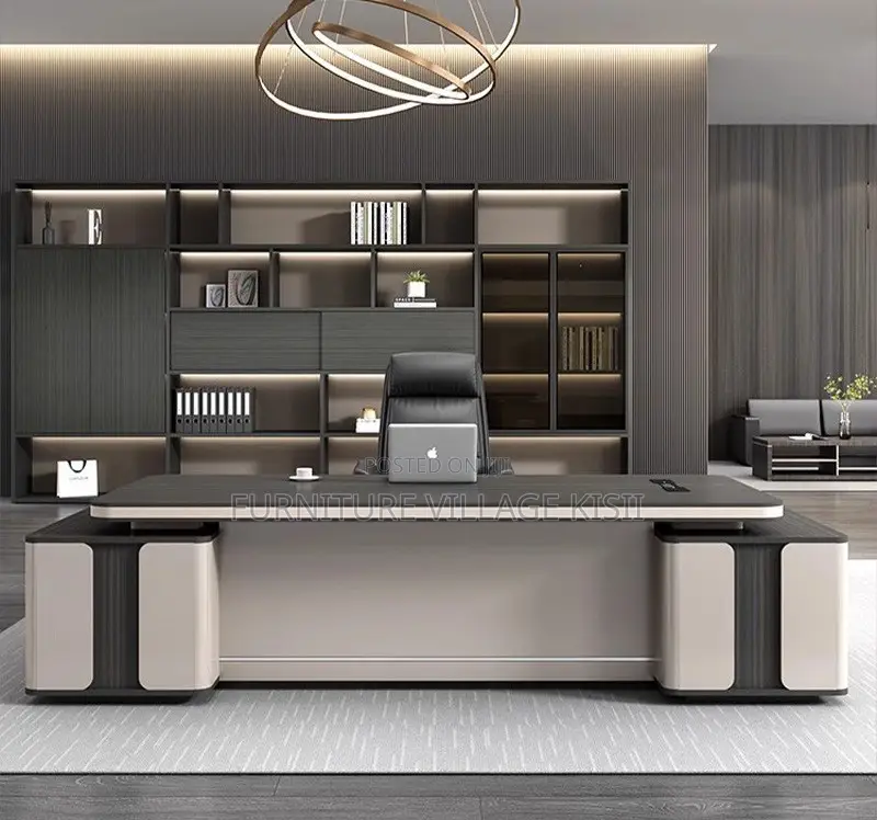 Office Desk: 2400mm L-Shaped Executive Desk