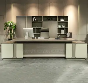 Office Desk: 2400mm L-Shaped Executive Desk