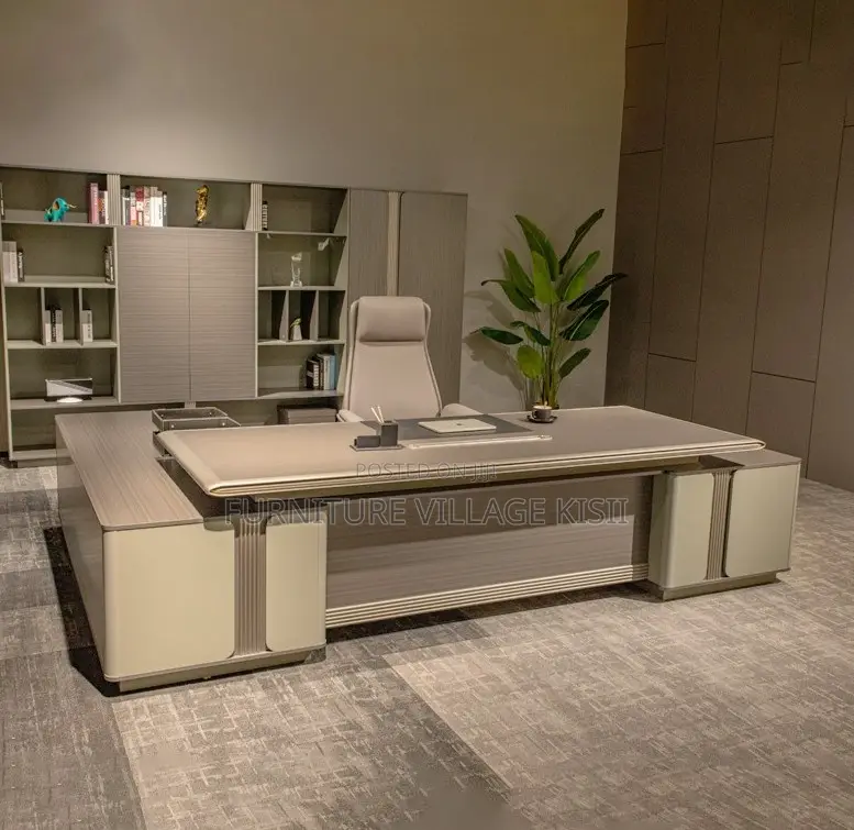 Office Desk: 2400mm L-Shaped Executive Desk