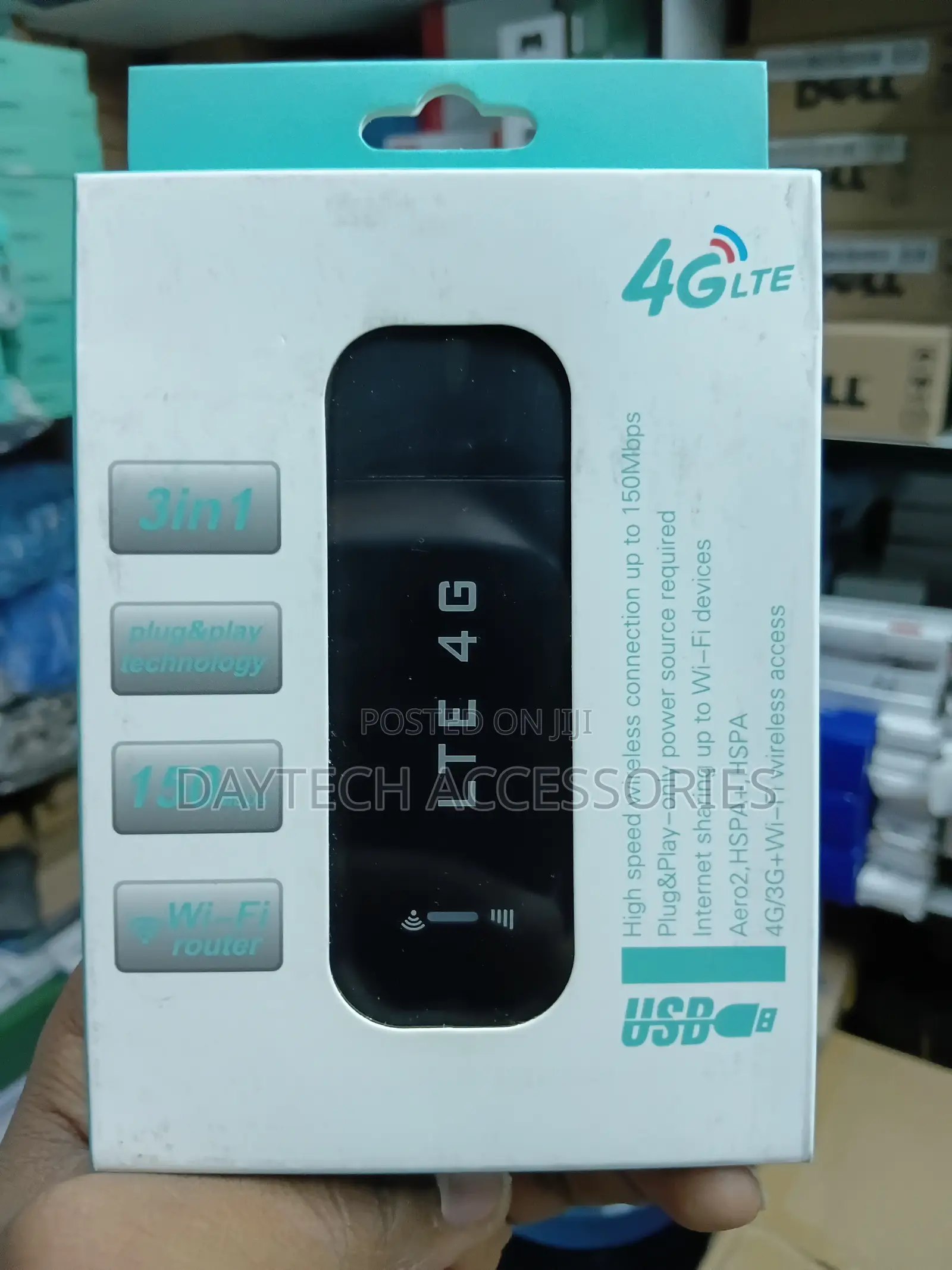 3 in 1 Unlocked 4G LTE USB Modem Mifi Dongle Sim Card 150Mbps.