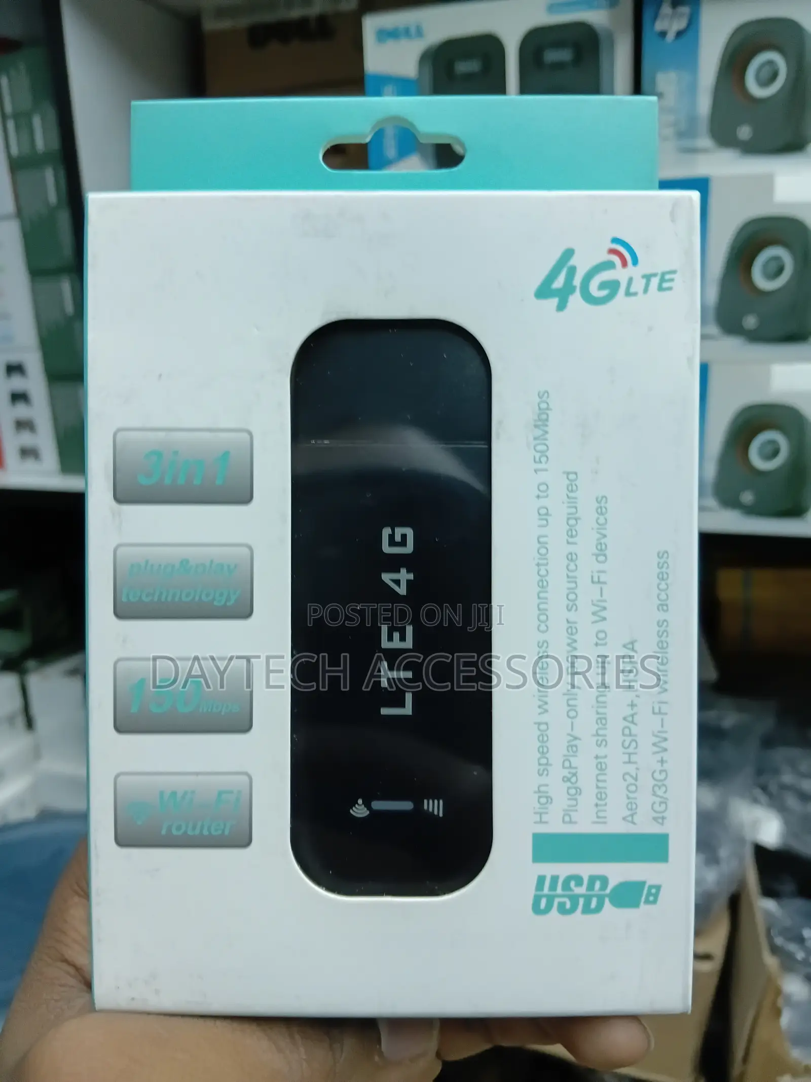 3 in 1 Unlocked 4G LTE USB Modem Mifi Dongle Sim Card 150Mbps.