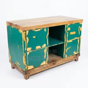 Handcrafted Rustic Wood Storage Cabinet
