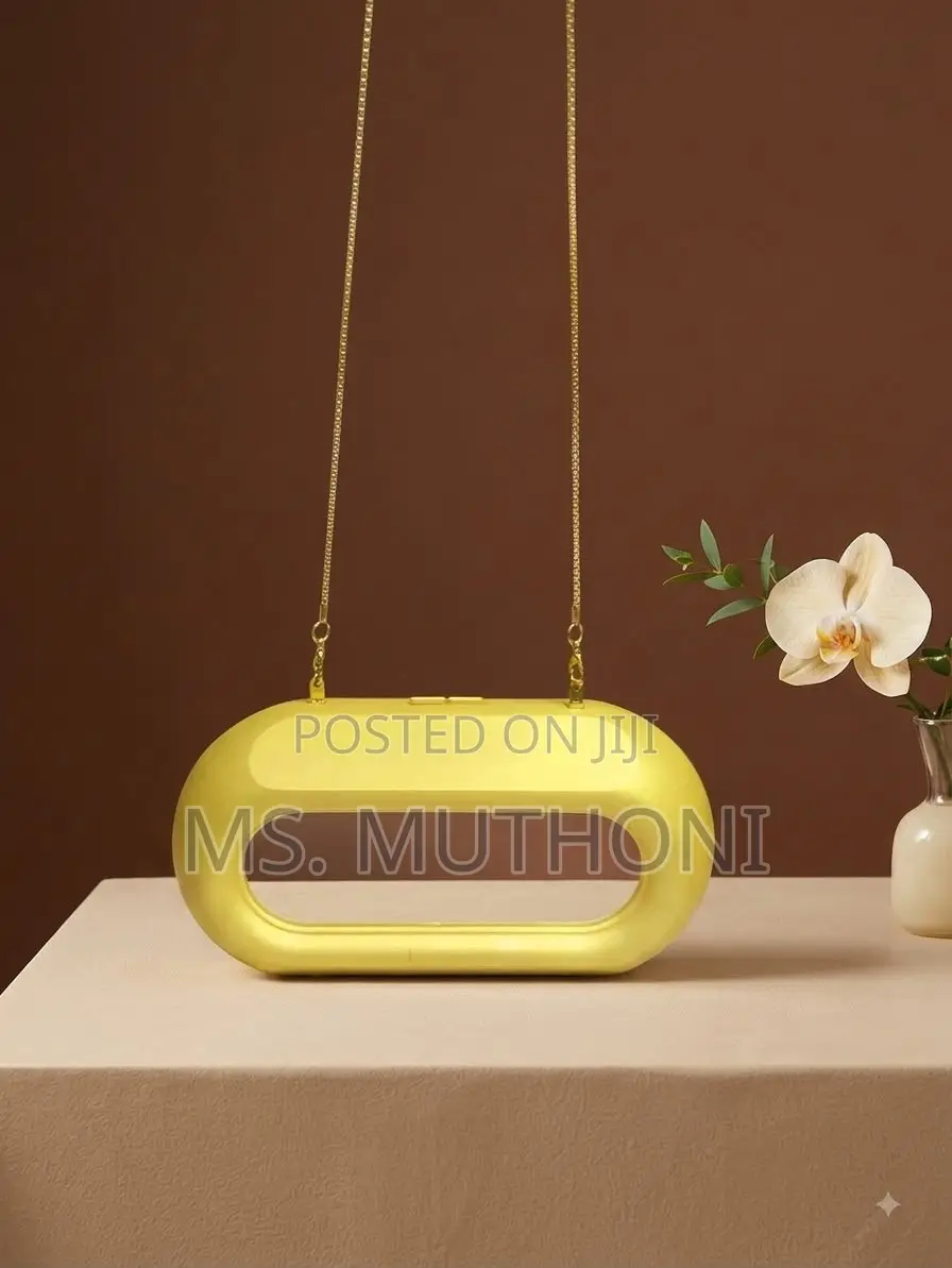 Luxury Oval Cutout Dinner / Wedding Clutch