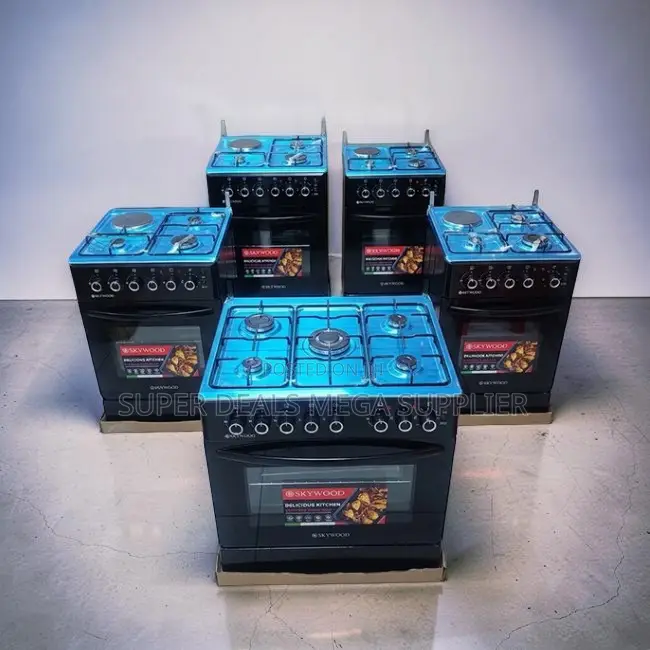 Low Prices Glass Lid 3 Gas Burners +1 Electric Free Standing Cookers
