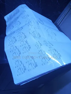 A1 Blue and White Print Drawings