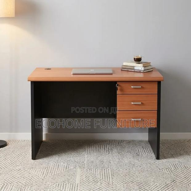 Office Desk – Executive Work Desk With 3 Drawer Pedestal