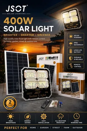 JSOT 400W Solar Outdoor Flood Light* 
