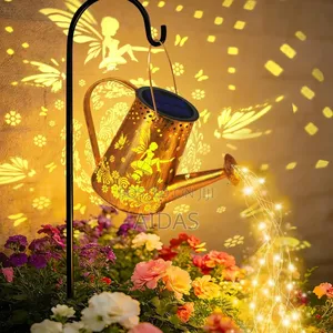 Solar Watering Can With Lights – Decorative Garden Light